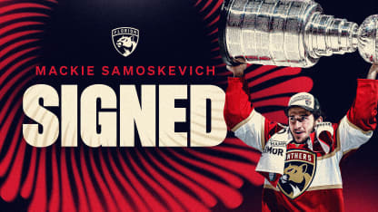 Florida Panthers Agree to Terms with Forward Mackie Samoskevich on a One-Year Contract  
