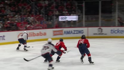 CBJ@WSH: Mateychuk scores goal against Logan Thompson