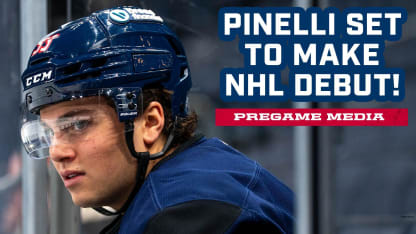 Luca Pinelli Set to Make NHL Debut! | Pregame Media