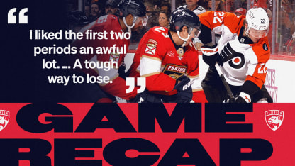 RECAP: Flyers 4, Panthers 2