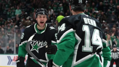DAL Mikko Rantanen and Jamie Benn
