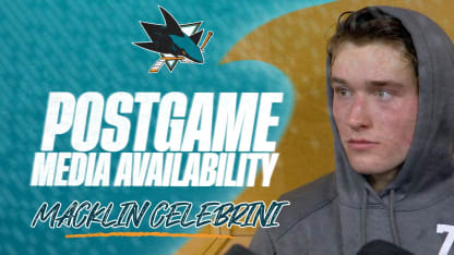 Postgame at PIT (12/13): Celebrini