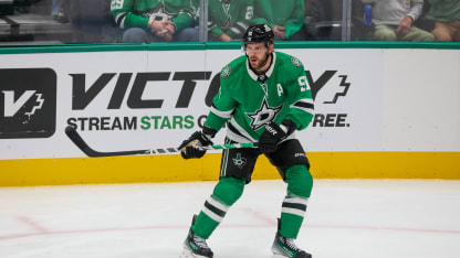 Dallas Stars center Tyler Seguin (91) skates during the game between the Dallas Stars and Edmonton Oilers on November 4, 2025 at American Airlines Center in Dallas, TX. (Photo by George Walker/Icon Sportswire via Getty Images)