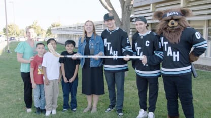 Keller and Hayton vist elementary school