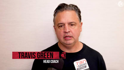 Travis Green dispo média avant le match contre BOS