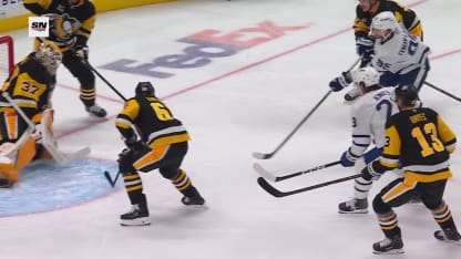 TOR@PIT: Ekman-Larsson scores goal against Arturs Silovs