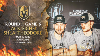 Round 1, Game 6 | Jack Eichel & Shea Theodore Postgame