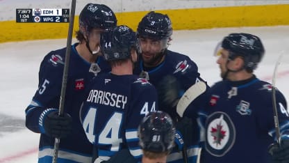 EDM@WPG: Morrissey scores goal against Calvin Pickard