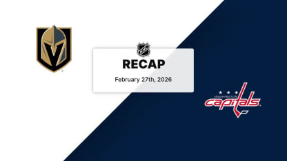 Recap: Golden Knights at Capitals 2.27.26