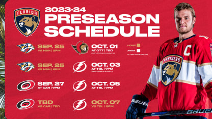 FLA - 23-24 Preseason Schedule