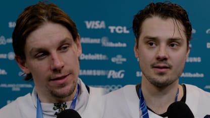 Haula ja Aho pronssiottelun jälkeen