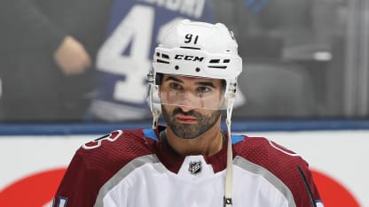 Nazem Kadri pregame warmup road Toronto Maple Leafs 2019 December 4