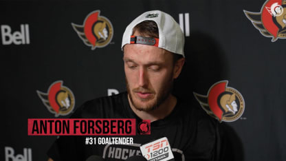 Anton Forsberg Postgame Availability vs COL