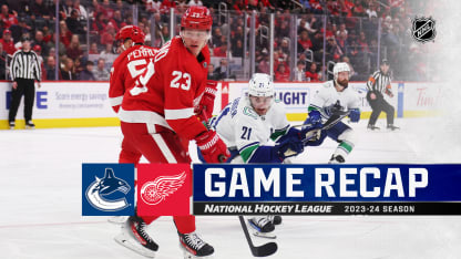 Vancouver Canucks Detroit Red Wings game recap February 10