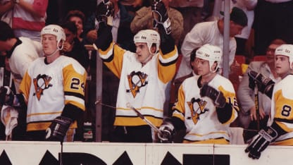 Penguins bench early 90s