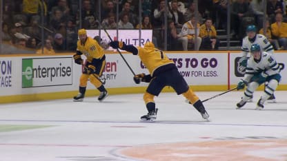 SJS@NSH: Skjei scores goal against Alex Nedeljkovic