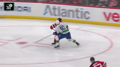 VAN@NJD: Hughes scores goal against Thatcher Demko