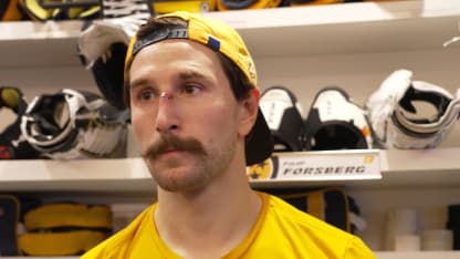 Postgame, PHI vs. NSH, Forsberg