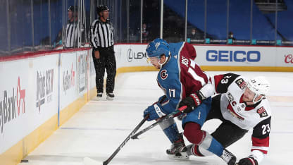 Tyson Jost Arizona Coyotes 2021 March 10