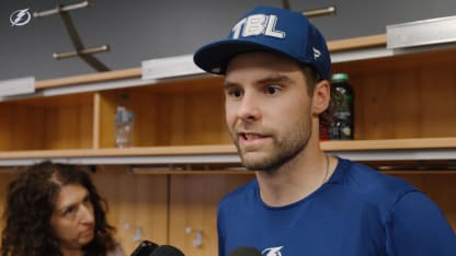 Brandon Hagel | Postgame at Buffalo Sabres