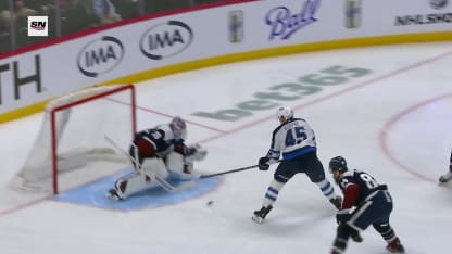 WPG@COL: Koepke scores goal against Mackenzie Blackwood