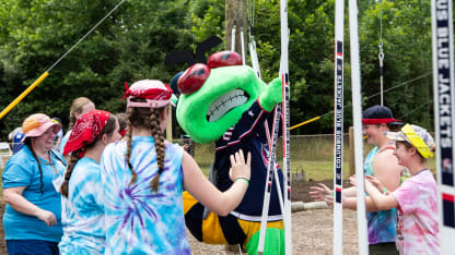 blue jackets girl scouts of ohio heartland low ropes course