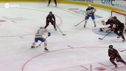 BUF@CAR: Bussi with a great save against Owen Power