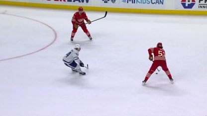 TOR@DET: Seider scores goal against Dennis Hildeby