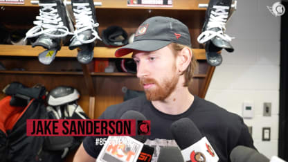 Jake Sanderson dispo média avant le match contre CGY