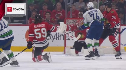 DeBrusk's tip-in goal