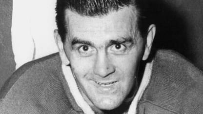 A portrait of Maurice Richard from the Montreal Canadiens sits in the locker room circa 1950's at the Montreal Forum in Montreal, Quebec, Canada. (Photo by Bruce Bennett Studios via Getty Images Studios/ Getty Images)