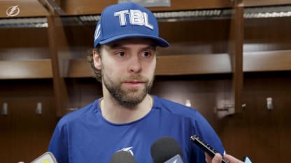 Brandon Hagel | Postgame at Edmonton Oilers