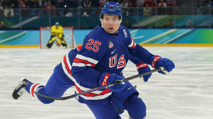 Charlie McAvoy on Quinn Hughes' performance in 2-1 win