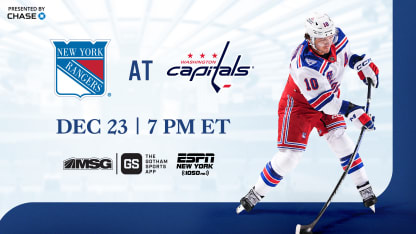 Rangers at Capitals: Pregame Notes | 12.23.25