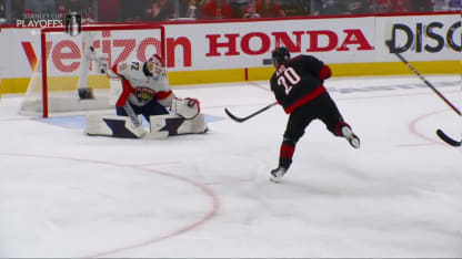 FLA@CAR: Aho scores goal against Sergei Bobrovsky