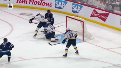 STL@WPG: DeMelo scores goal against Jordan Binnington