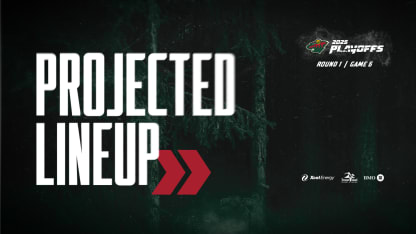 Minnesota Wild Projected Lineup