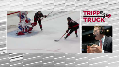 MTL@CAR: Svechnikov scores goal against Jakub Dobeš