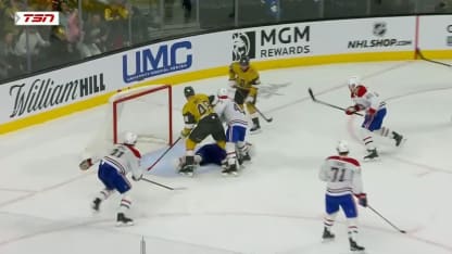 MTL@VGK: Montembeault with a great save against Noah Hanifin