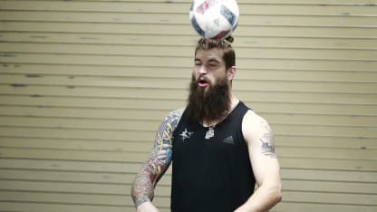 Brent Burns soccer ball