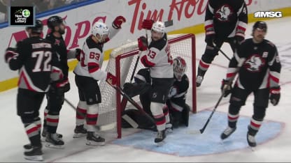 NJD@BUF: Hischier scores goal against Alex Lyon