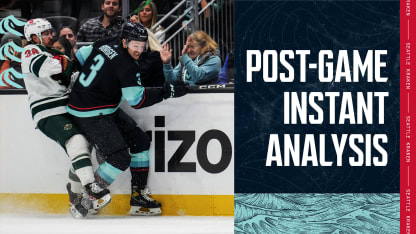 post game instant analysis by the numbers minnesota wild at seattle kraken