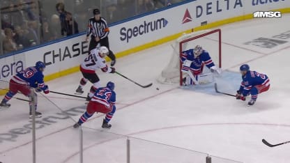 Perron scores from behind the net