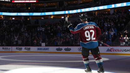 Gabriel Landeskog celebrate fans postgame Three Stars Ottawa Senators 2018 October 26