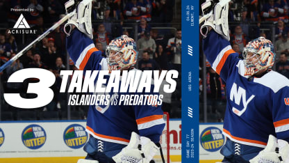 3 Takeaways: Varlamov, Isles Shut Out Predators 2-0