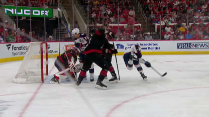 CBJ@CAR: Mateychuk scores goal against Frederik Andersen