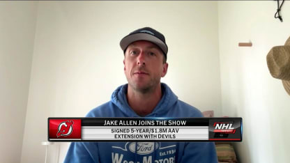 Jake Allen on his contract extension with the Devils