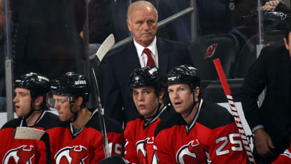 Jacques Lemaire NJD behind bench