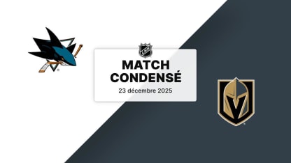 Match condensé : SJS @ VGK 23/12/25