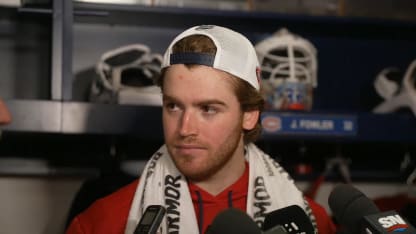 Après-match c. CGY : Fowler